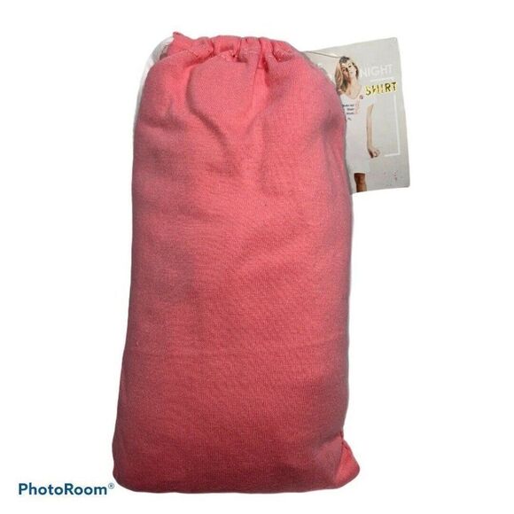 The Good Night SHIRT Pink NIGHTGOWN Womens Juniors Large/XL NWT - Picture 2 of 4